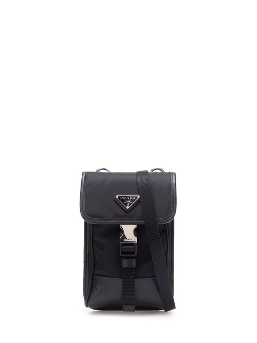 Smartphone holder in Re-Nylon and Saffiano PRADA | 2ZH1092DMHF0002