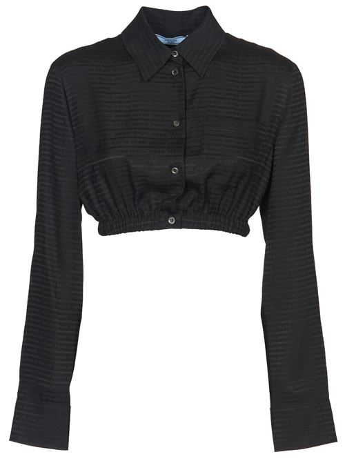 Cropped shirt PRADA | P447F109AS222F0002