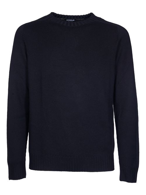 Regular crewneck in basic wool DONDUP | UT166M00856U002DU999