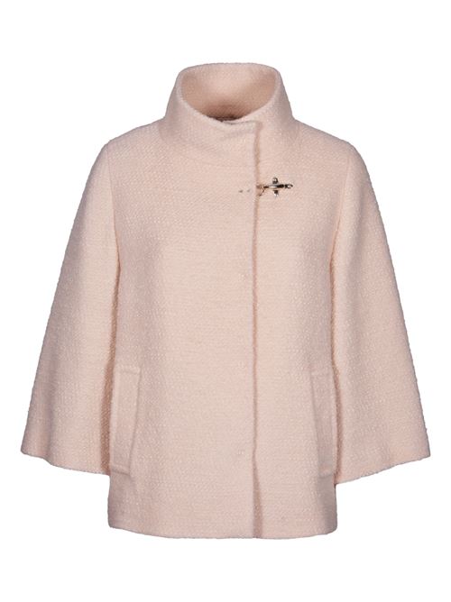 Dusty pink wool blend jacket FAY | NAW12494490WIDC201