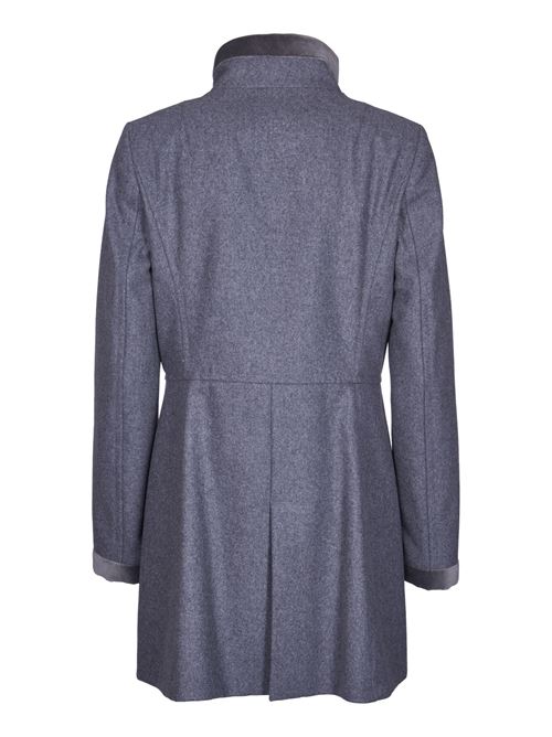 Virginia Coat in soft gray wool blend cloth FAY | NAW50494000UKMB600