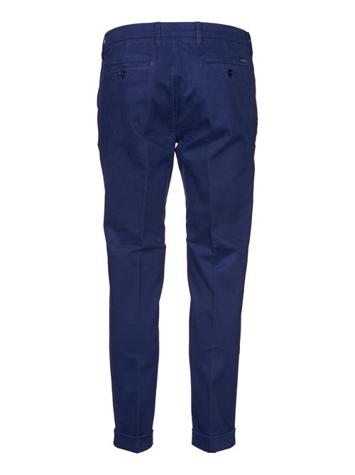 Straight navy blue cotton trousers FAY | NTM8649187TQGGU810