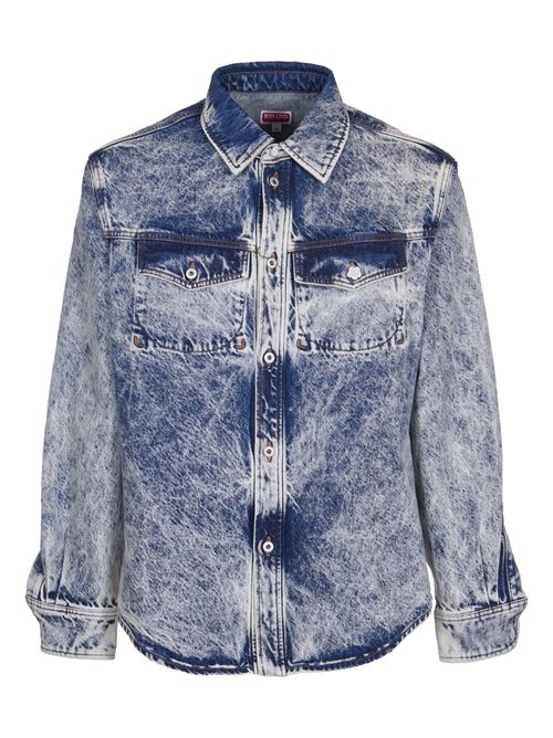 Maglietta occidentale in denim giapponese KENZO | FE65DC4216D6DW