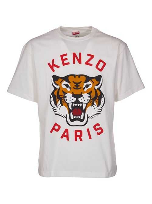 Lucky Tiger T-shirt KENZO | FE68TS0094SG02