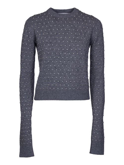 Crew-neck sweater in cashmere blend with studs SPORTMAX | 2422366112600009