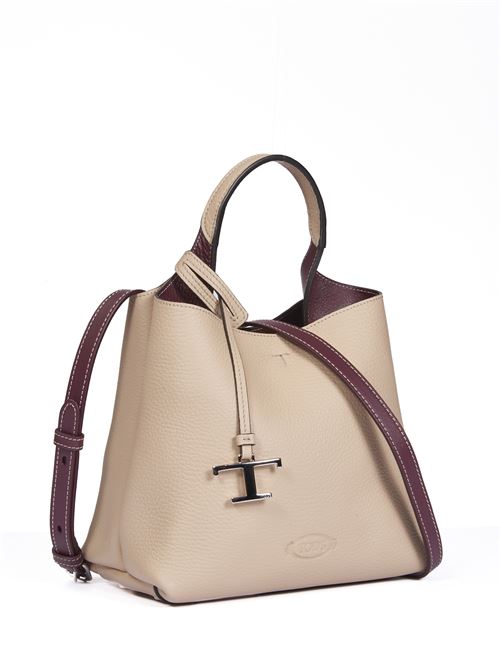 borsa a mano mini in pelle martellata TOD'S | XBWAPAA9100QNK6O44