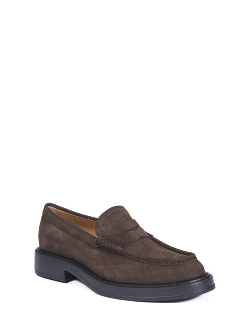 Brown suede loafers TOD'S | XXM61K0AI40RE0S800