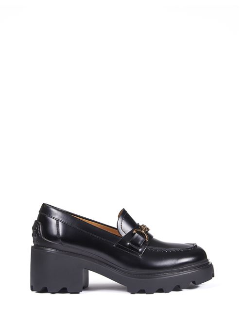 Mocassini in pelle nera TOD'S | XXW08D0IS60SHAB999