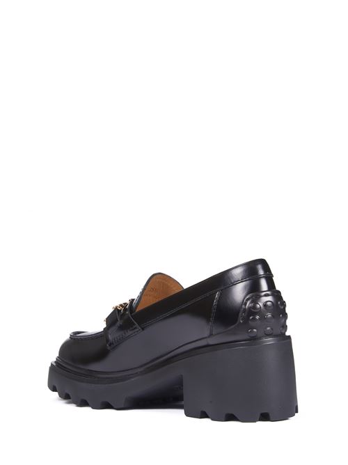 Mocassini in pelle nera TOD'S | XXW08D0IS60SHAB999