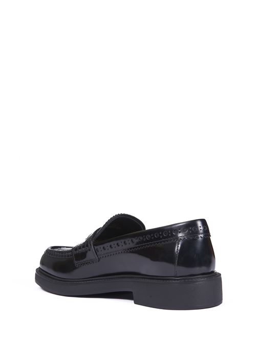 Black calfskin loafers TOD'S | XXW20L0IM50SHAB999