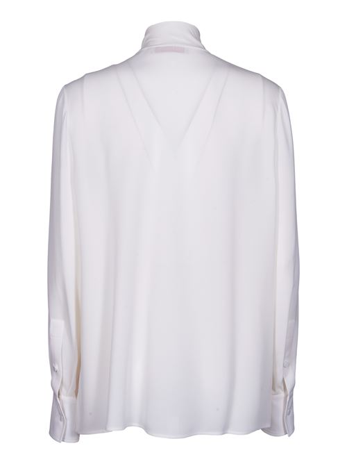 White Georgette Shirt with Scarf for Women VALENTINO | 5B3AB3Y31MHA03