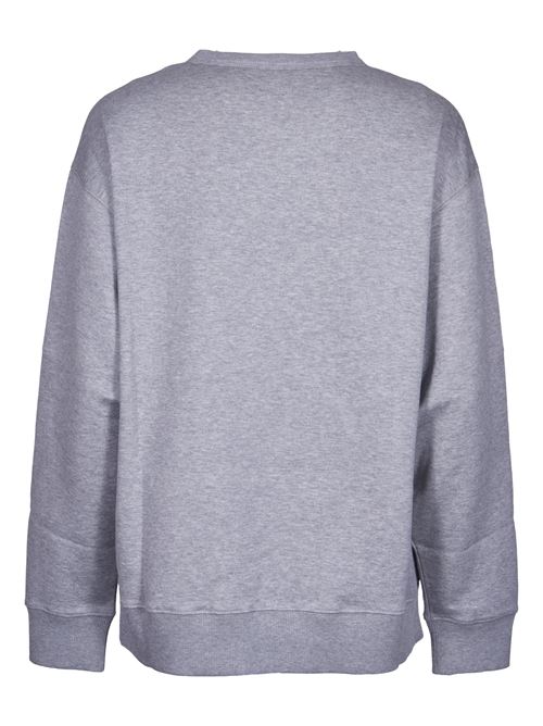 Oversized sweatshirt in gray cotton blend VALENTINO | 5B3MF23F8PU080