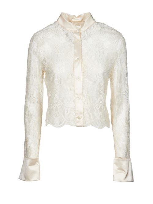 Lace blouse VALENTINO | D7700F969BIANCO