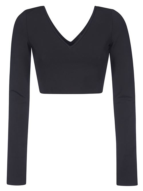 cropped v neck top w/long sleeves GIVENCHY | BW60X2301F001