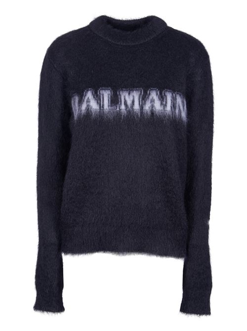 Brushed mohair sweater BALMAIN | BF0KD025KF38EAB