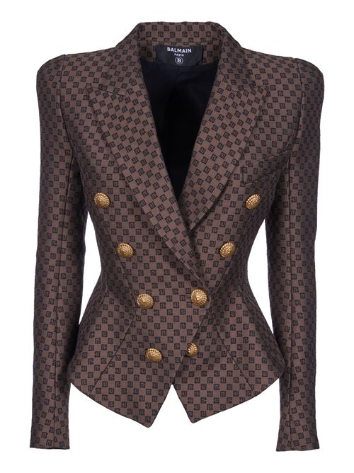 Jacquard jacket BALMAIN | BF0SI206CE44WFP