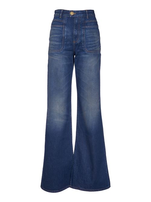 BALMAIN JEANS FLARE VINTAGE DENIM BALMAIN | BF1MJ085DD636KD