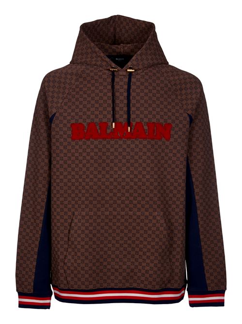 Jacquard sweatshirt BALMAIN | BH0JT205BC53WGB