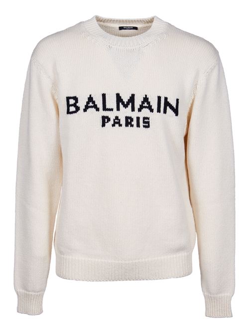 BALMAIN MAGLIA ICON LOGO. BALMAIN | BH0KD000KC88GMT