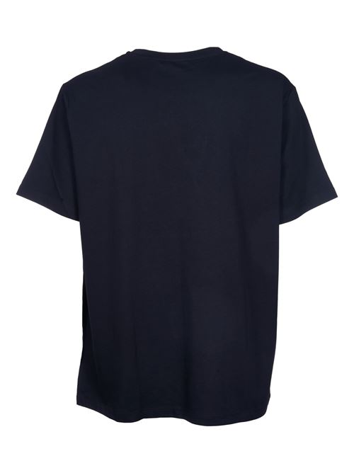 T-shirt logata floccato BALMAIN | CH1EG010BB99EJO