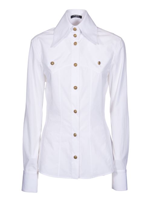 CAMICIA IN COTONE BALMAIN | CF1HS315CE480FA