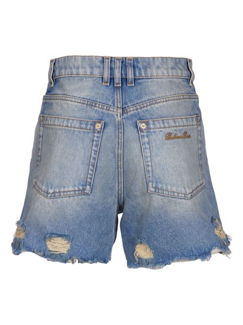 Shorts in denim vintage BALMAIN | CF1MA120DE046FF