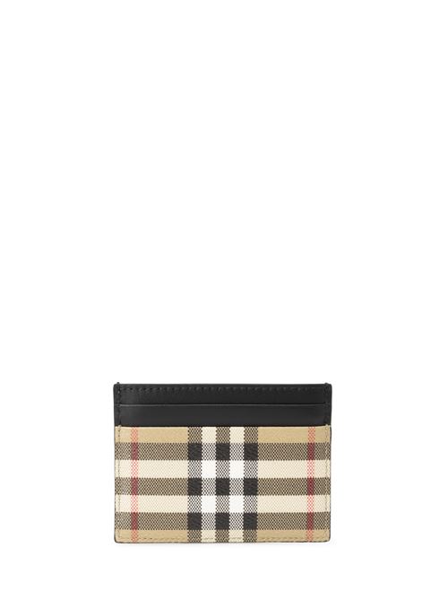 Card holder in Check fabric BURBERRY | 8084175A7026