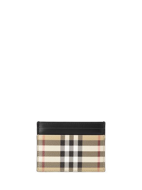 Card holder in Check fabric BURBERRY | 8084175A7026