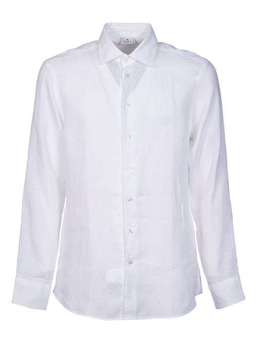 White linen shirt ETRO | MRIB000299TU3E0W0800