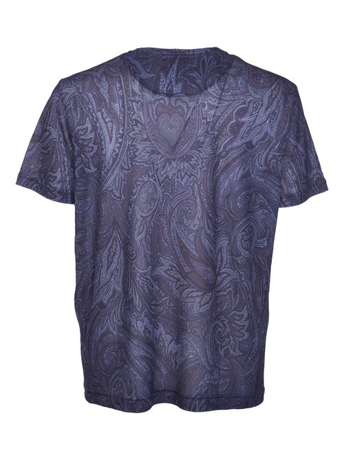 T-SHIRT IN TECHNICAL FABRIC WITH PAISLEY PRINT ETRO | MRMA0002AJ067X0883