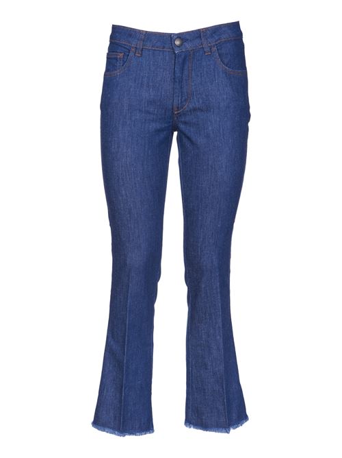 Jeans In Denim Stretch Con Zip FAY | NTW8648520LVWVU608