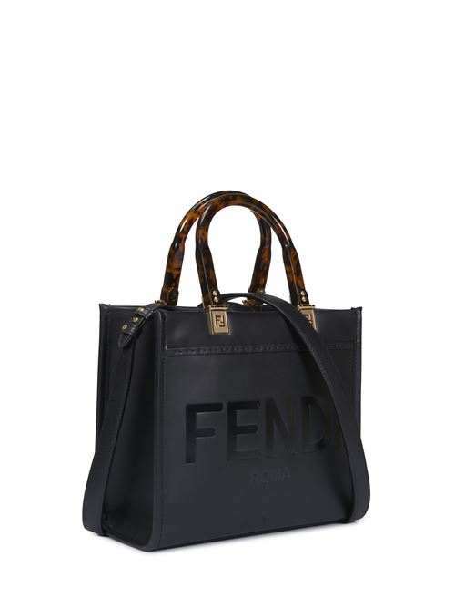 Sunshine Medium Leather Shopper FENDI | 8BH394ABVLF0KUR