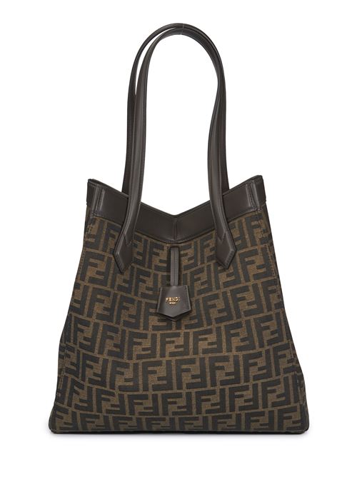 Fendi Origami Large Convertible Bag in FF jacquard fabric brown FENDI | 8BH415AFPMF1GL7