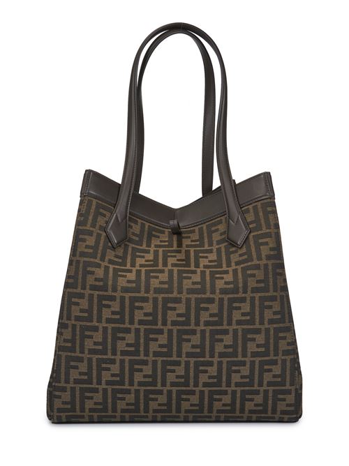 Fendi Origami LargeBorsa trasformabile in tessuto FF jacquard marrone FENDI | 8BH415AFPMF1GL7