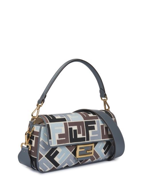 BaguetteBorsa in canvas multicolor con ricamo FF FENDI | 8BR600ARC2F1OPK