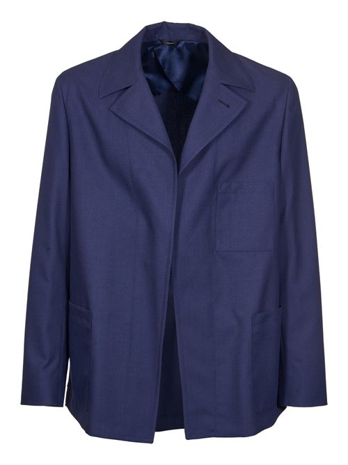 Blue wool jacket FENDI | FJ0797AR8SF04V6