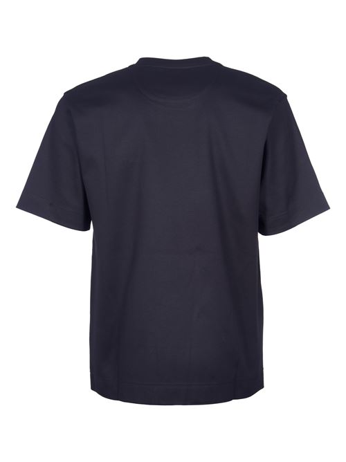 T-shirt in cotone blu FENDI | FY0936AR6WF0QA1