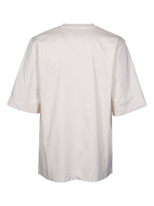 White cotton T-shirt FENDI | FY1291AR6QF1MTG