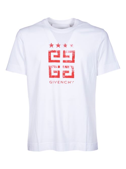 T-shirt slim 4G Stars GIVENCHY | BM716G3YEL112