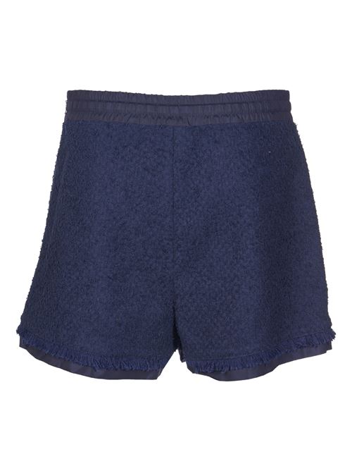 Shorts in spugna blu navy MONCLER | 2B00007597NZ778