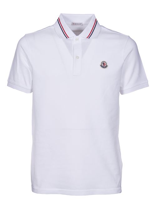 POLO SHIRT WITH ICONIC FELT MONCLER | 8A0002189A16002