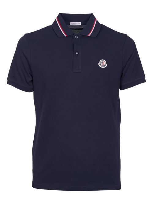 POLO SHIRT WITH ICONIC FELT MONCLER | 8A0002189A1677X