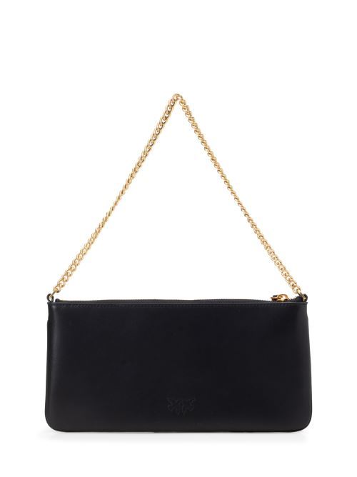 HORIZONTAL FLAT BAG IN PELLE PINKO | 102747A0F1Z99Q