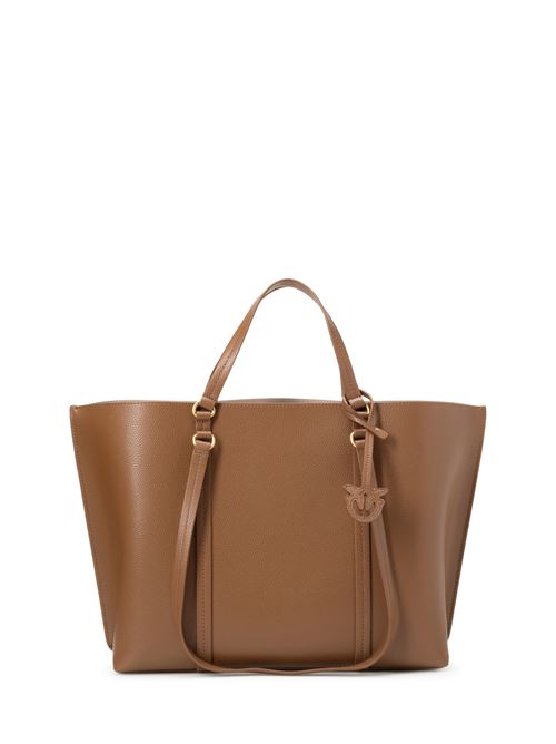 BORSA SHOPPER GRANDE IN PELLE BOTTALATA PINKO | 102832A1LFL17Q