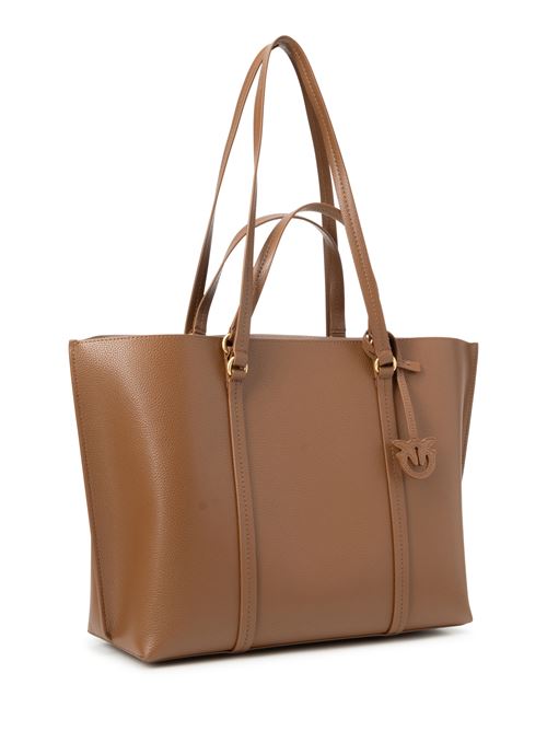 BORSA SHOPPER GRANDE IN PELLE BOTTALATA PINKO | 102832A1LFL17Q