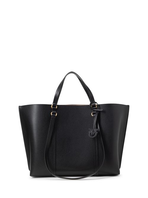 BORSA SHOPPER GRANDE IN PELLE BOTTALATA PINKO | 102832A1LFZ99Q