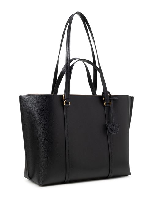 BORSA SHOPPER GRANDE IN PELLE BOTTALATA PINKO | 102832A1LFZ99Q