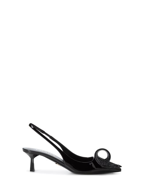 Décolleté slingback in vernice PRADA | 1I345N3LOCF055F0002