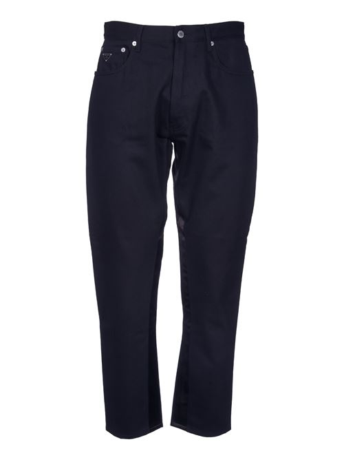 Pantaloni in bull denim PRADA | GEP3711ZFBSOOOF0557