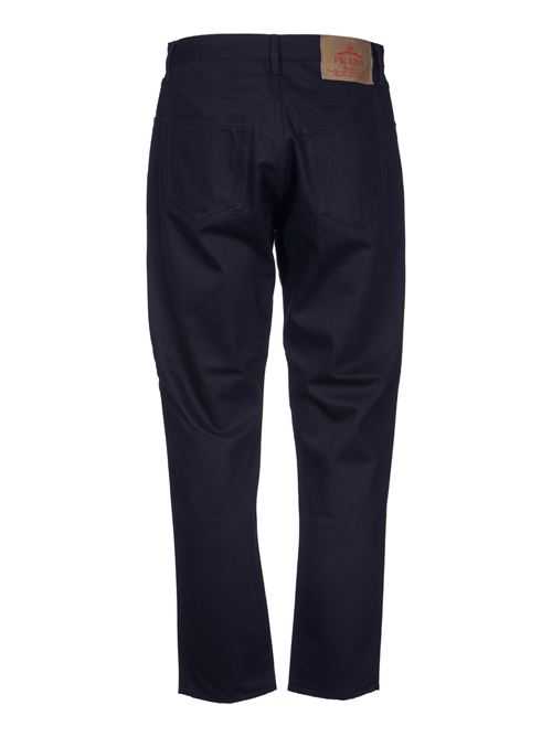 Pantaloni in bull denim PRADA | GEP3711ZFBSOOOF0557